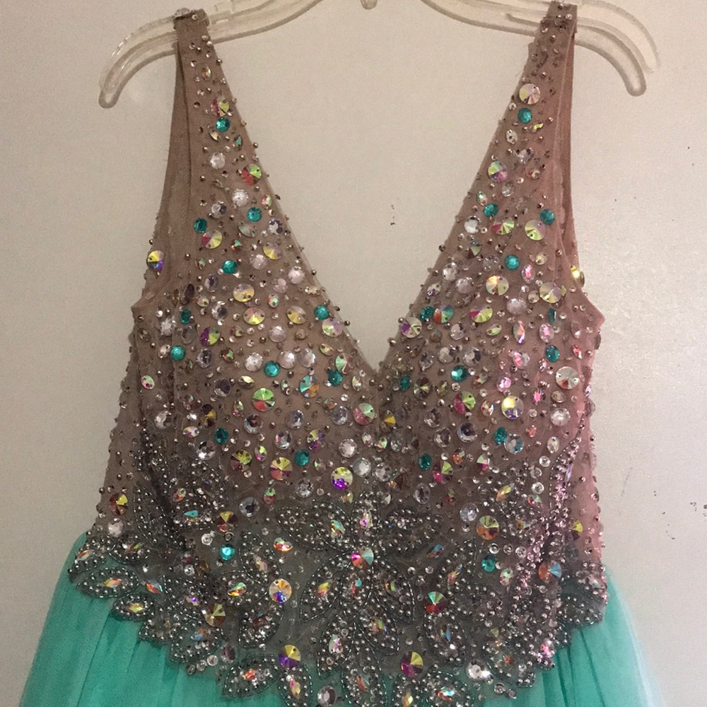 ❣️Gorgeous mint blue Prom dress!